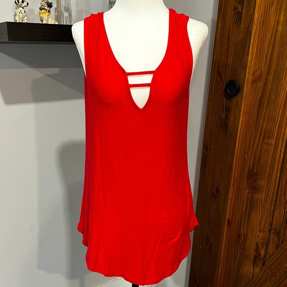 le chateau Tops - Le Chateau Red Fashion Top